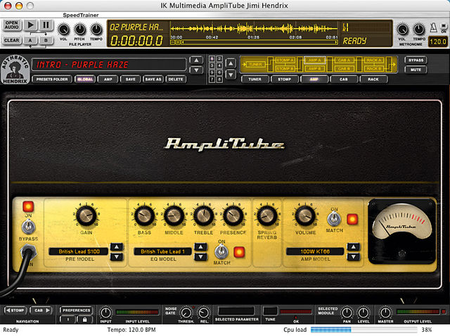 blank The software is a special version of AmpliTube